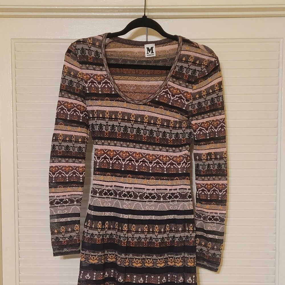 Womens M Missoni Long Sleeve Dress. Same Day Shipping.
